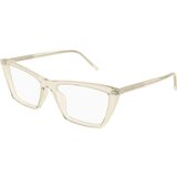 Saint Laurent SL737MICATHINOPT 007 ONE SIZE (54) Rumena/Kristalna | Shoptok.si