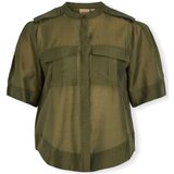 Vila Alinine Shirt 2/4 - Ivy Green Zelena Cijene