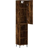  Visoka komoda dimljeni hrast 34 5x34x180cm konstruiranog drva | shoptok.hr