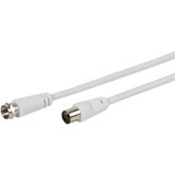 Vivanco Antennenkabel weiß 3m 48128 3m Koaxk.90DB weiss Zum Anschluss von Radio/Tv Geräten | Shoptok.si