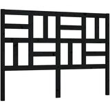  Uzglavlje za krevet crno 126 x 4 x 104 cm od masivne borovine | Eponuda.ba