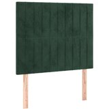 vidaXL box spring krevet s madracem tamnozeleni 80 x 200 cm baršunasti | shoptok.hr