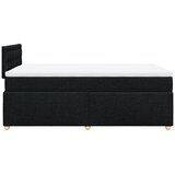  Krevet box spring s madracem crni 120 x 190 cm od tkanine | shoptok.hr