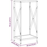  Stalak za drva antracit 34x25x70 cm Hladno valjani čelik | shoptok.hr