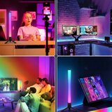  SET 2x LED RGBIC prigu&amp;scaron;iva stona lampa LED/5W/5V crna + daljinski upravljač Slike