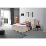 MID.YOU POSTELJA Z VZMETNICO x , les, tekstil krem barve | Shoptok.si