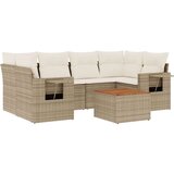  7-dijelni set vrtnih sofa od poliratana s jastucima bež | shoptok.hr