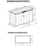 ZenGarden Fortis-B Metalna baštenska kućica | Eponuda.com