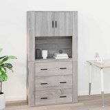  Zidni ormarić hrast sonome 80x33x80 cm konstruirano drvo | shoptok.hr