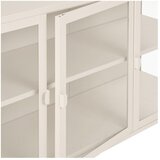 House Nordic Kremno bela jeklena vitrina 140x85x40 cm Brisbane – | Shoptok.si