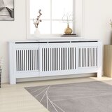 vidaXL pokrov za radiator mdf bel 205 cm cene