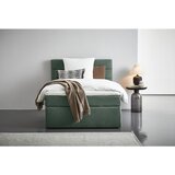 CARRYHOME POSTELJA BOXSPRING 100 cm x 200 cm , tekstil temno zelena | Shoptok.si