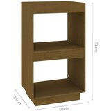 vidaXL Ormarić za knjige boja meda 40 x 35 x 71 cm od masivne borovine | shoptok.hr