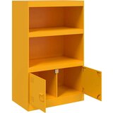 vidaXL Komoda boja senfa 67 x 39 x 107 cm čelični | shoptok.hr