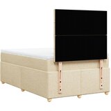  Krevet s oprugama i madracem krem 120 x 200 cm od tkanine | shoptok.hr