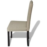  Jedilni stoli 6 kosov kamelje blago | Shoptok.si