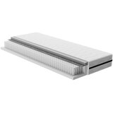 Bonami Selection Plavi tapecirani bračni krevet s madracem/letvičastim okvirom 180x200 cm Noira Slim - | shoptok.hr