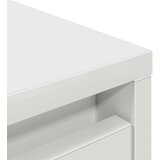 vidaXL Omarica z predalom bela 55,5x34x119,5 cm inženirski les | Shoptok.si