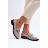 VINCEZA Women's Gray Patent Loafers Nerilaja | Shoptok.si