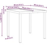 vidaXL Vrtni set za objed 3 pcs Crna poliratan | shoptok.hr