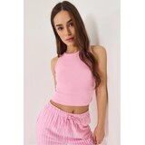Bianco Lucci Ženska majica bez rukava 60602045, Okrugli izrez, Roze Cene