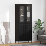  Highboard Crni hrast 69,5 x 34 x 180 cm Konstruirano drvo | shoptok.hr