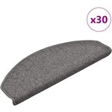  Prostirke za stepenice 30 kom 65x24x4 cm tamno sive poluokrugle velike | shoptok.hr