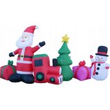  Set Djed Mraz na Napuhavanje s LED Rasvjetom - 240 cm | shoptok.hr