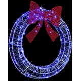  Vijenac s 80 LED svjetlima Plava 92 x 92 x 9,5 cm Akril | shoptok.hr