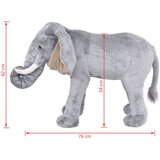  Samostojeći plišani slon sivi XXL | shoptok.hr