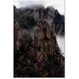  Slika - Heart of Mountain Landscape (1-part) - Clouds Amid Rocks 40x60 Na talijanskom platnu | shoptok.hr