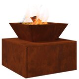  Kamin Rđa 50 x 50 x 40 cm Čelik otporan na vremenske uvjete | shoptok.hr