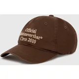 thisisneverthat Pamučna kapa sa šiltom Times Cap boja: smeđa, s aplikacijom, TN240WHWBC04