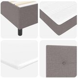 Box spring krevet Sivo-smeđa 90 x 190 cm tkanina | shoptok.hr