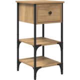vidaXL nočne omarice 2 kosa Umetniški hrast 34x36x70 cm Obdelano leseno | Shoptok.si