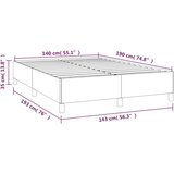 vidaXL Okvir za krevet ružičasti 140 x 190 cm baršunasti | shoptok.hr