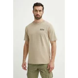 New Balance Bombažna kratka majica moška, bež barva, MT41588SOT