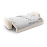 Cosmopolitan Design Kremno bela raztegljiva/s prostorom za shranjevanje sedežna garnitura iz šenilje 262 cm Tonale – | Shoptok.si
