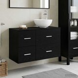  Set namještaja za kupaonicu 2 kom. Crni hrast 49,5 x 41 x 80 cm | Shoptok.si