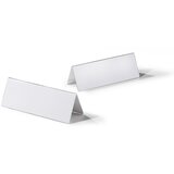 Durable Namizna tablica za ime iz akrila, VxŠ 61/122 x 150 mm, DE 30 kosov, oblika strešice | Shoptok.si