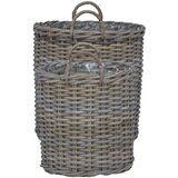  Vazon koš s pohranom 2 pcs Siva Lacak ratan | shoptok.hr
