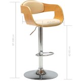Barska Barski stolček krem ukrivljen les in umetno usnje, (20624544) | Shoptok.si