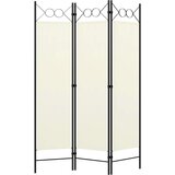 Sobna pregrada s 3 panela krem-bijela 120 x 180 cm | shoptok.hr