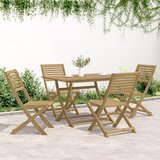  5-dijelni vrtni blagovaonski set od masivnog bagremovog drva | shoptok.hr