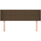 Uzglavlje s ušima tamnosmeđe 147x16x78/88 cm od tkanine | Eponuda.com