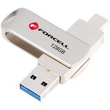 forcell F-DATA Metal Duo 128 GB USB flash USB 3.2 Gen 1 (USB A/Type C) srebrni | ePonuda.com