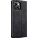 futrola preklopna za iPhone 14, koža, crna - Flip Leather Phone Case iPhone 14, Crna