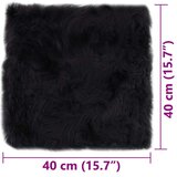  Jastučići za stolice 2 kom tamnosmeđi 40x40 cm prava ovčja koža | Eponuda.com