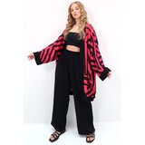 Trend Alacati Stili Ženski komplet kardigan i pantalone Alc-X13639, Crveno-crni | Eponuda.com