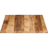 Stolna ploča sa živi rub 90x80x3 8 cm masivno grubo drvo manga | shoptok.hr